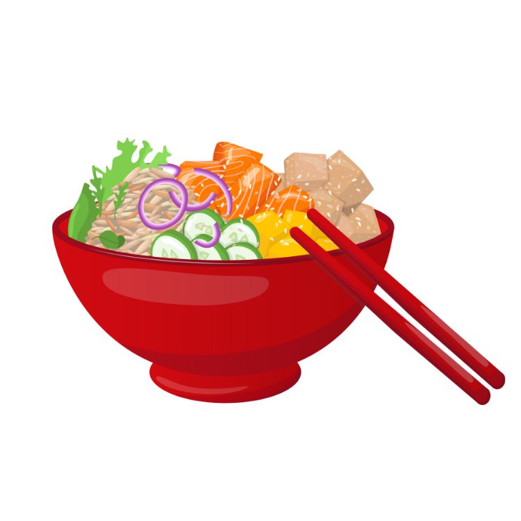 Mardi 31 mars - Pokebowl de Valentin au poulet popcorn ou au tofu popcorn